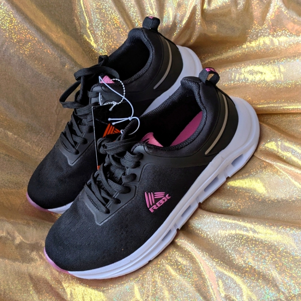 RBX Women's Black/Pink Sneakers NWT